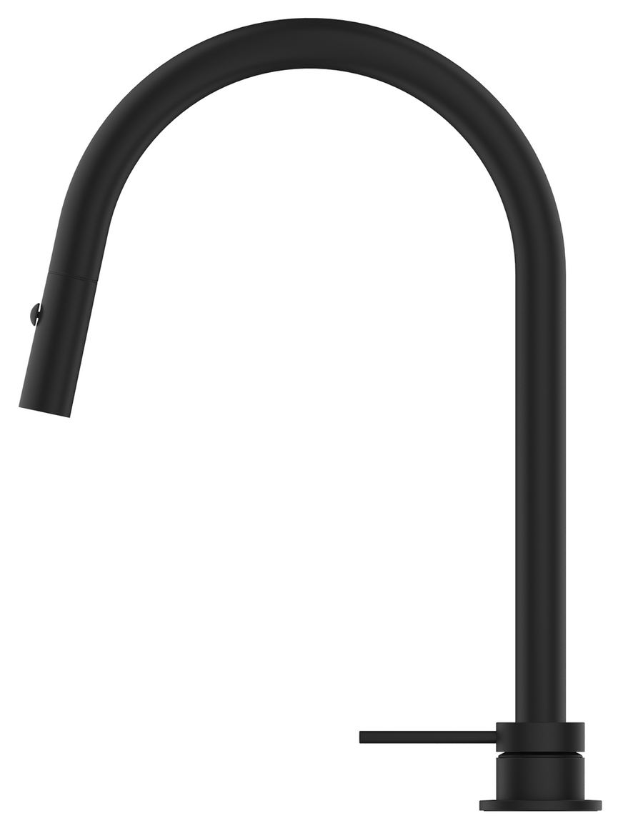 Mica Pull-Out Hob Mixer Set - Black