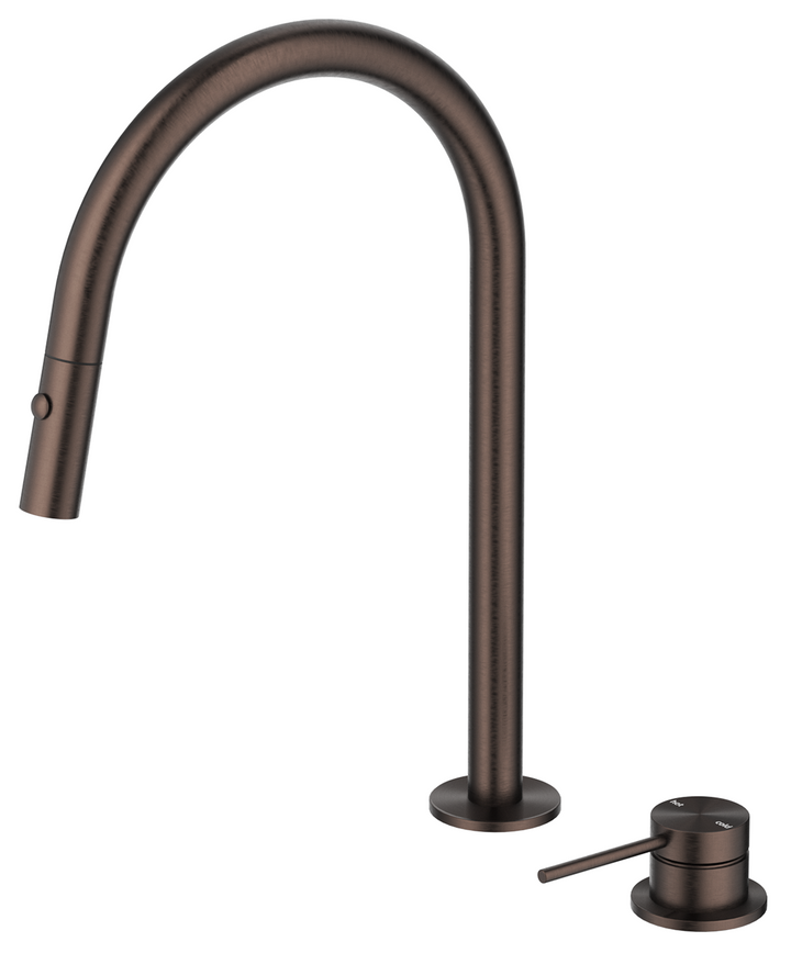 Mica Pull-Out Hob Mixer Set - Dusk Bronze