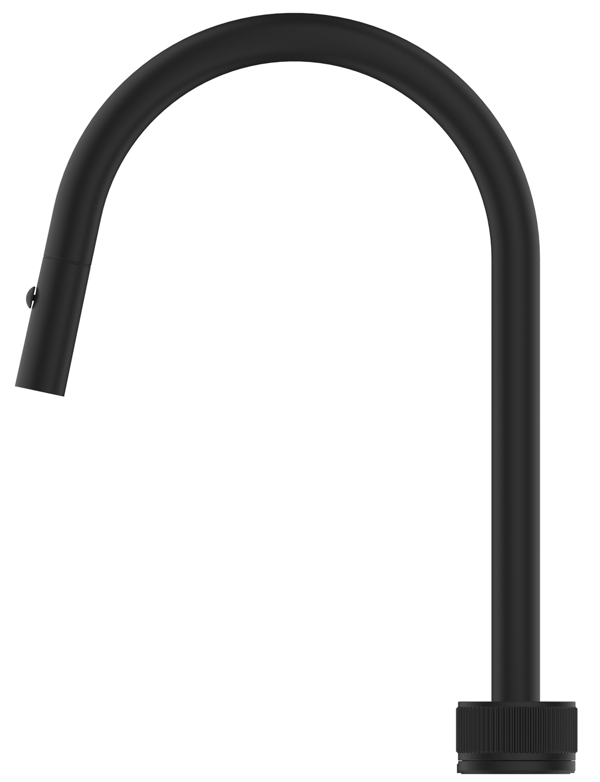 Mica Fluted Pull-Out Hob Mixer Set - Black