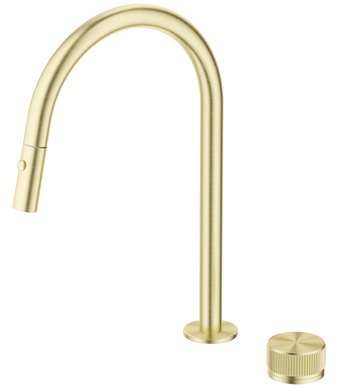 Mica Fluted Pull-Out Hob Mixer Set - French Gold