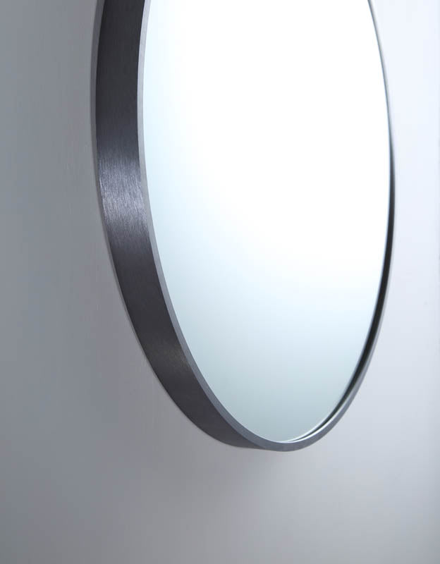 Modern Round Mirror Georgian Metal detail view