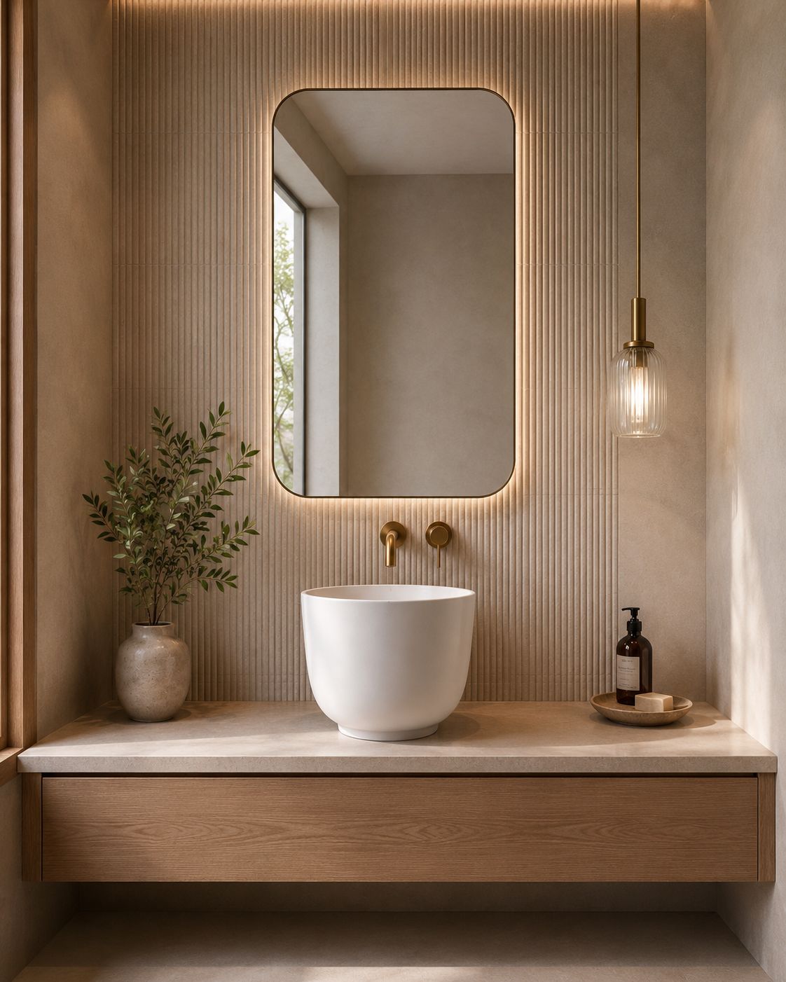 Halo above counter basin — product view