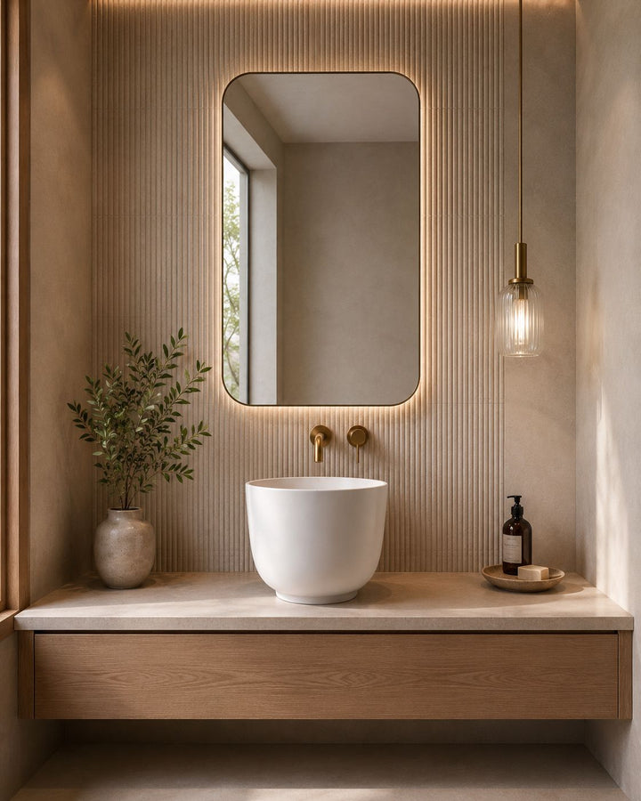 Halo above counter basin — product view