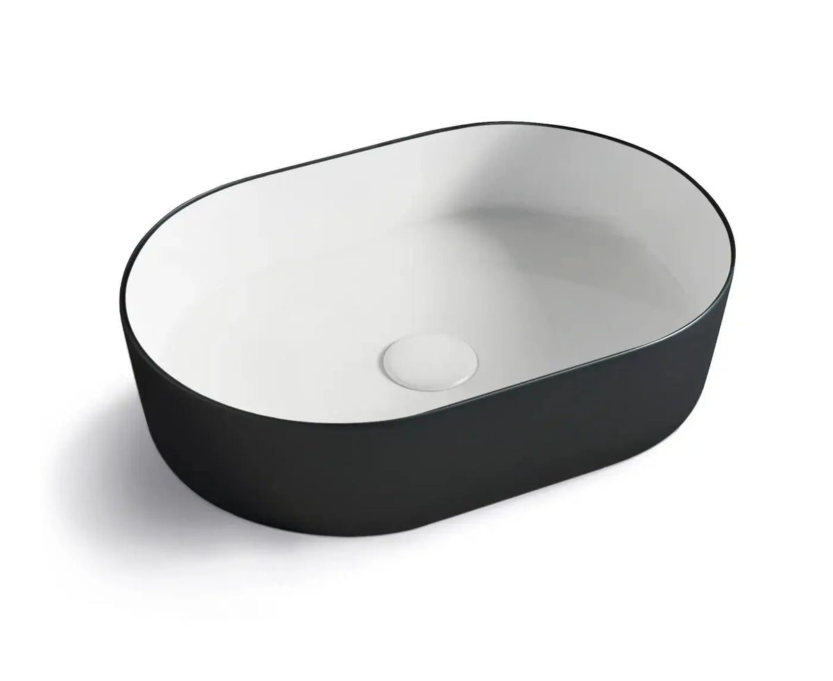 QUAY OVAL 500X340X120 MATTE WHITE BASIN Elenni