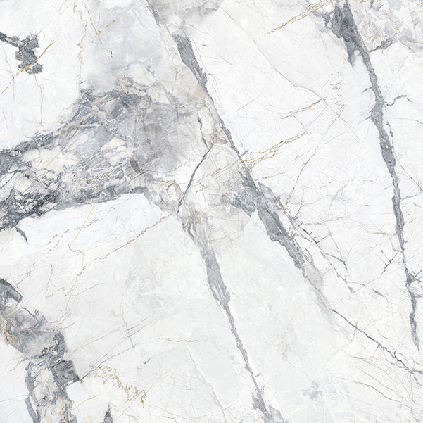 Aurora Invisible Grey Porcelain Tile tile face, 600 x 600 mm