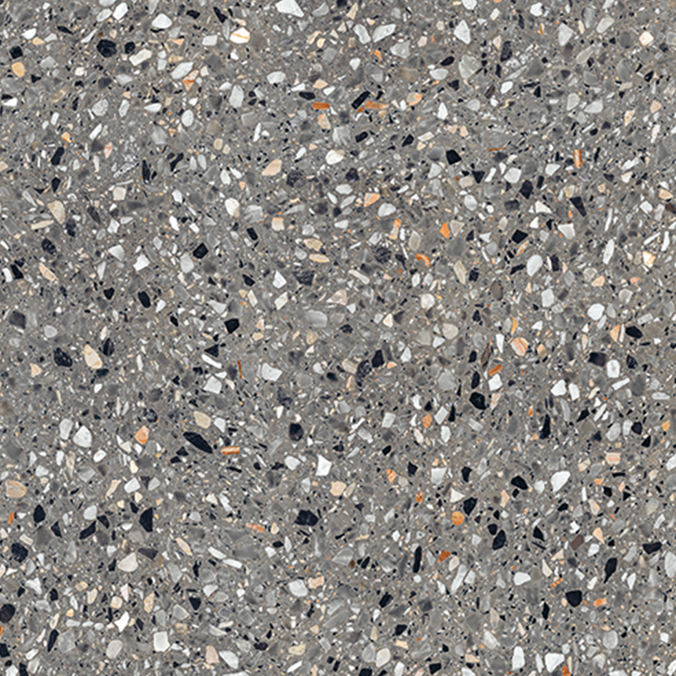 Medley Anthracite Porcelain Tile tile face, 600 x 600 mm