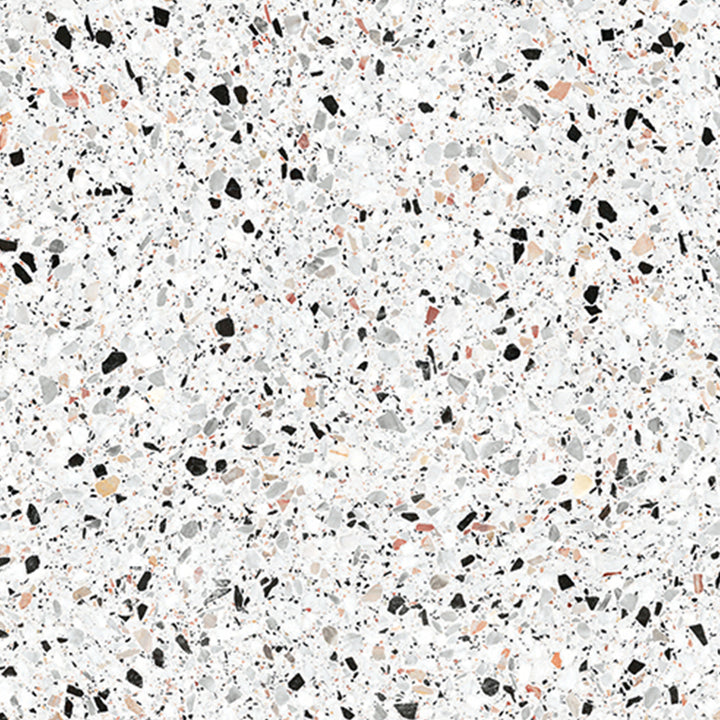 Medley White Porcelain Tile tile face, 600 x 600 mm
