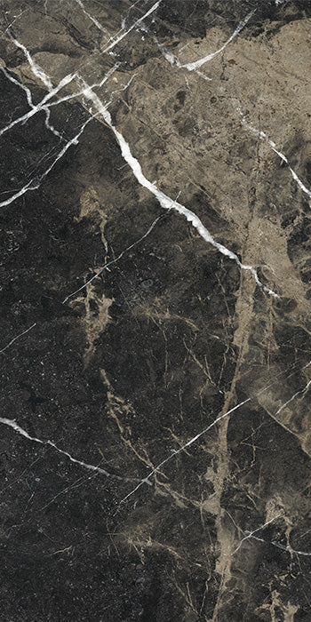 Superb Marble Pierre Black Porcelain Tile tile face, 1200 x 600 mm