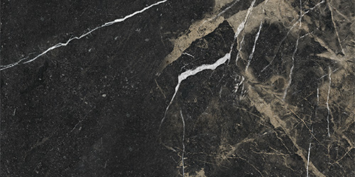 Superb Marble Pierre Black Porcelain Tile tile face, 600 x 300 mm