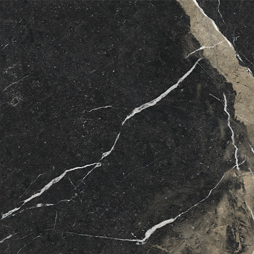 Superb Marble Pierre Black Porcelain Tile tile face, 600 x 600 mm
