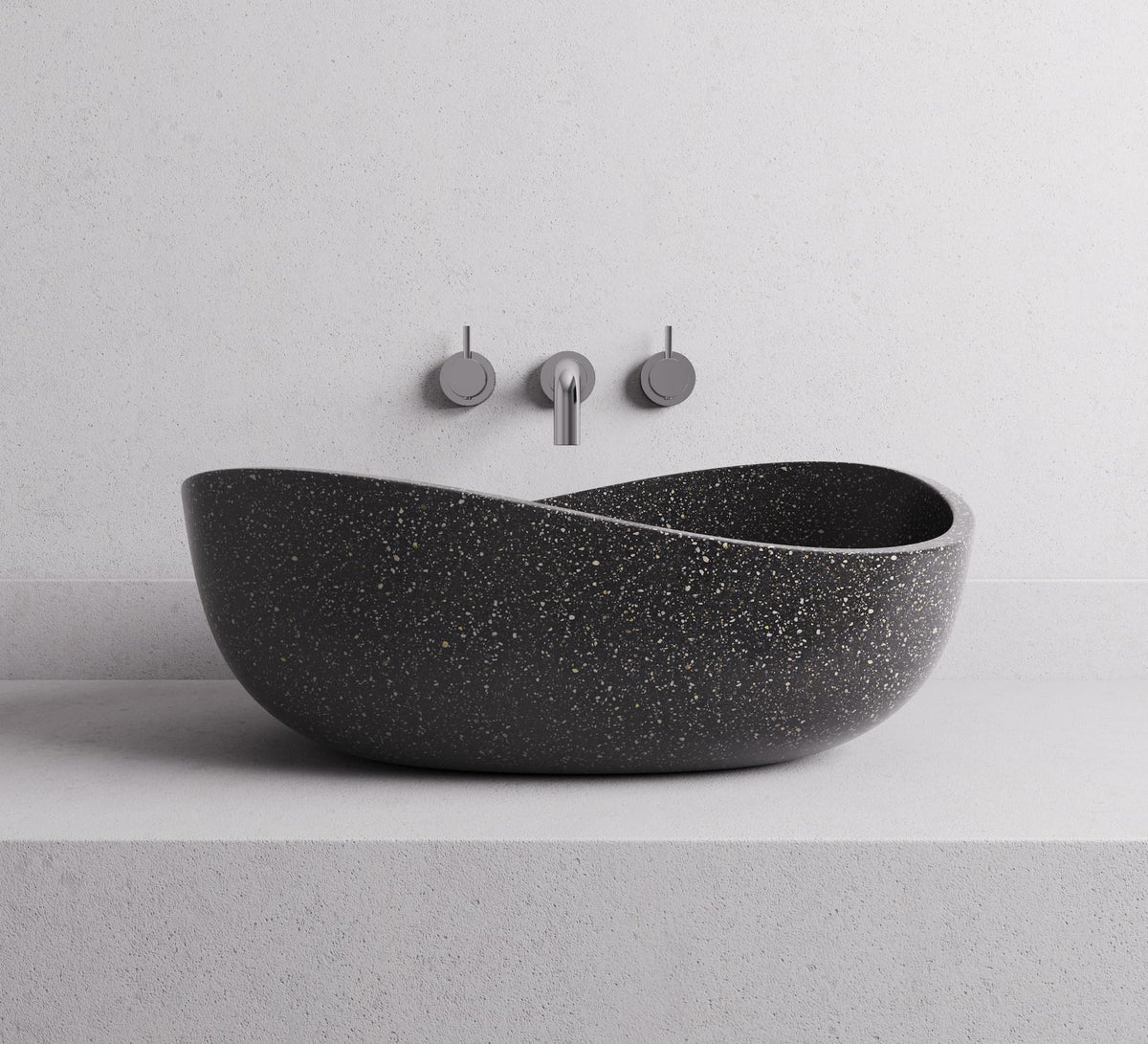 Jordan basin — Black terrazzo lifestyle