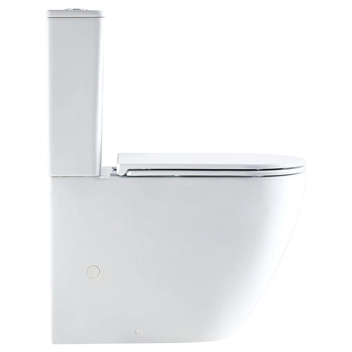 Koko Gloss Tornado Slim Cistern Back-to-Wall Toilet Suite, with Slim Seat - lifestyle