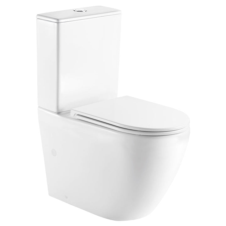 Koko Gloss Tornado Slim Cistern Back-to-Wall Toilet Suite, with Slim Seat - product