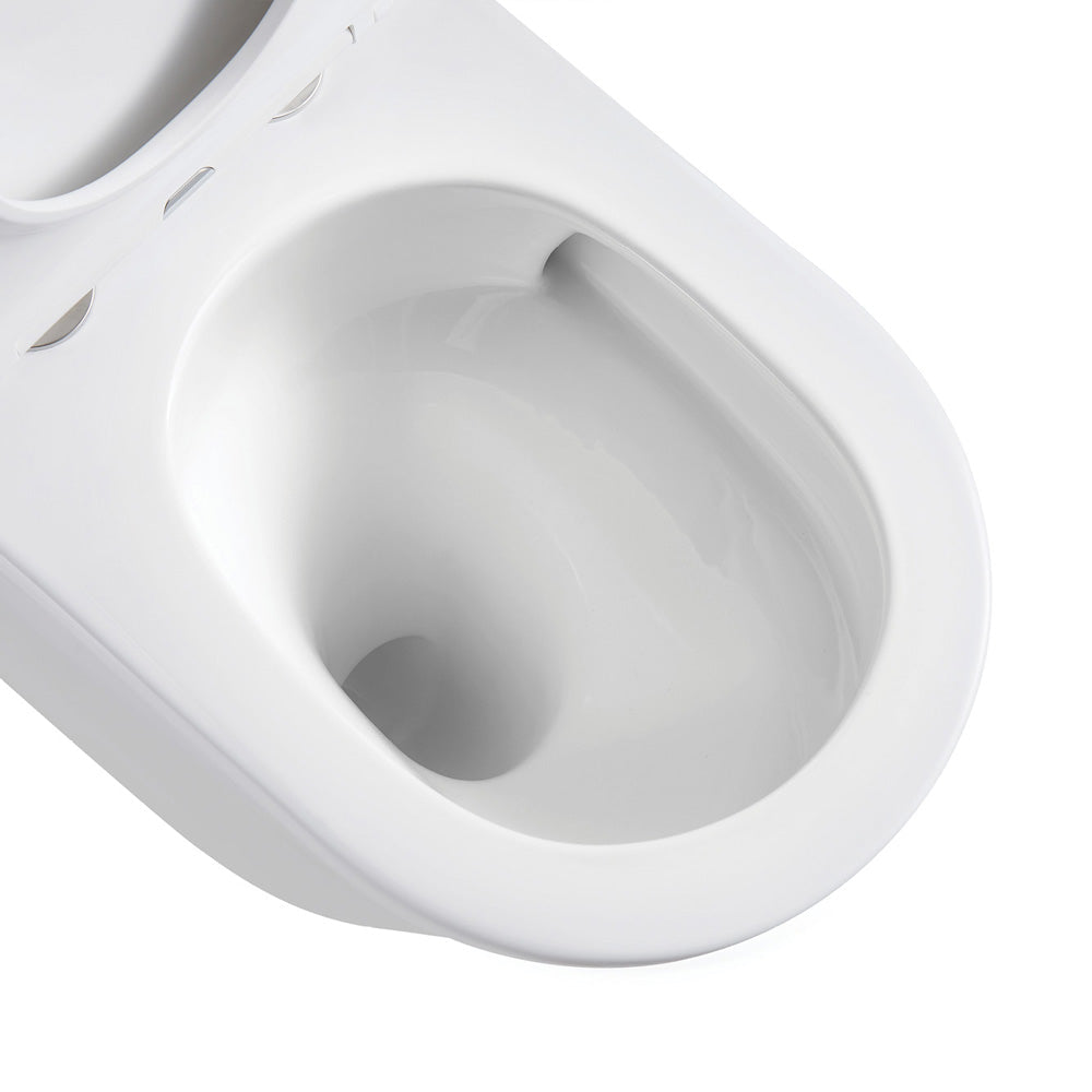 Koko Tornado Flush Wall-Faced Toilet Suite, Gloss White - product