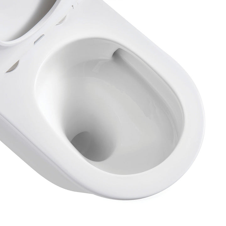 Koko Tornado Flush Wall-Faced Toilet Suite, Gloss White - product