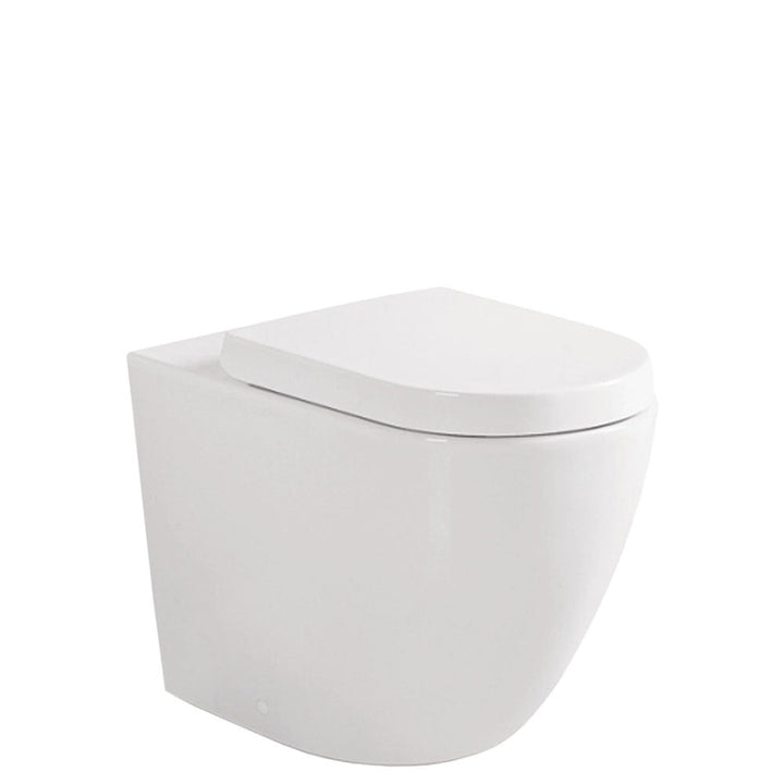 Koko Tornado Flush Wall-Faced Toilet Suite, Gloss White - product