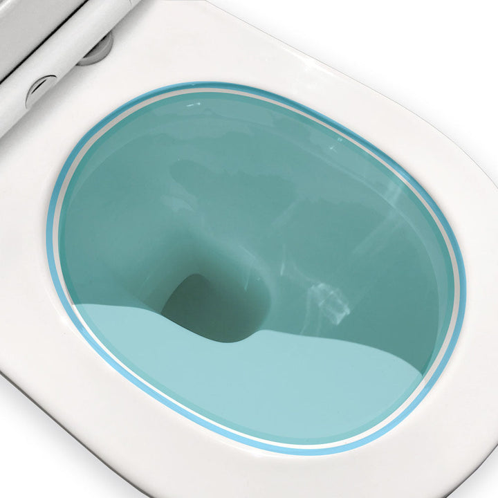 Empire Back-to-Wall Toilet Suite, Gloss White - detail