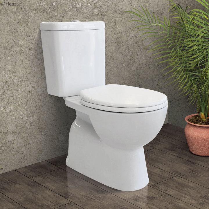 Stella Close-Coupled Toilet Suite, Gloss White with S-Trap - lifestyle