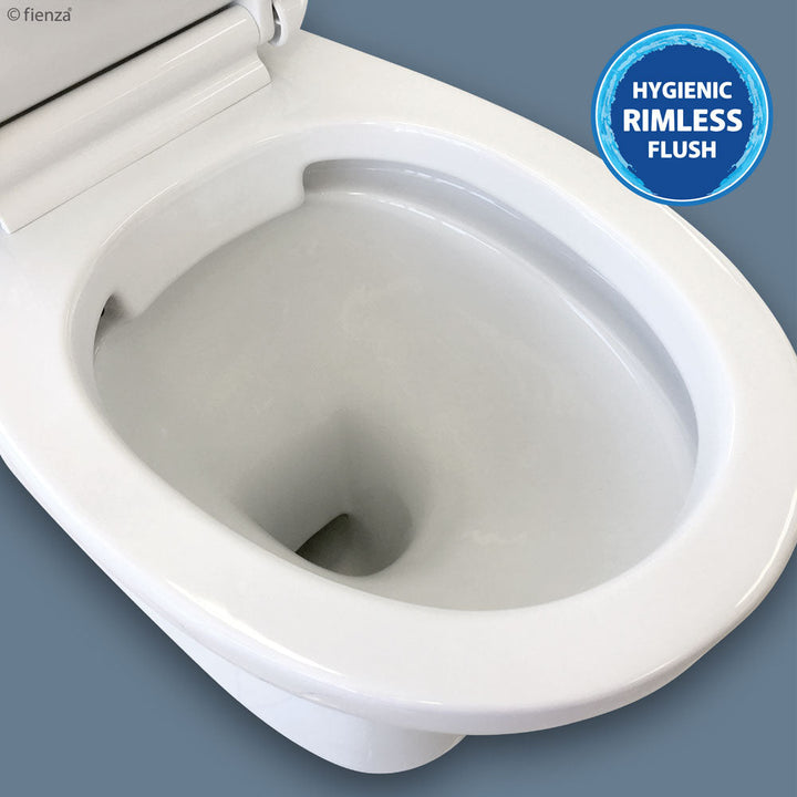 Stella Close-Coupled Toilet Suite, Gloss White with S-Trap - product