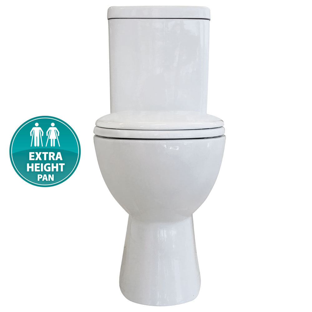 Stella Tornado Flush Close-Coupled Toilet Suite, Gloss White with P-Trap - product
