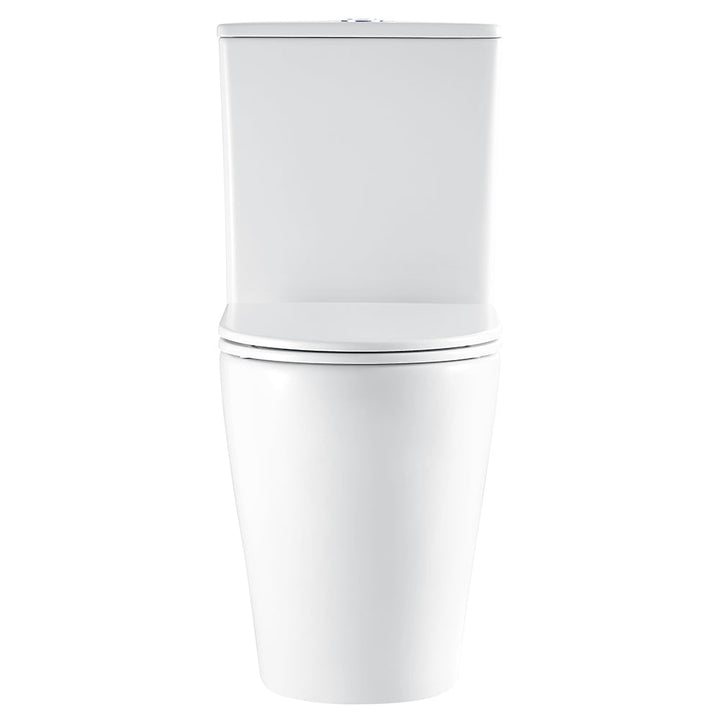 Alix Slim Cistern Back-to-Wall Toilet Suite, Gloss White with Slim Seat - product