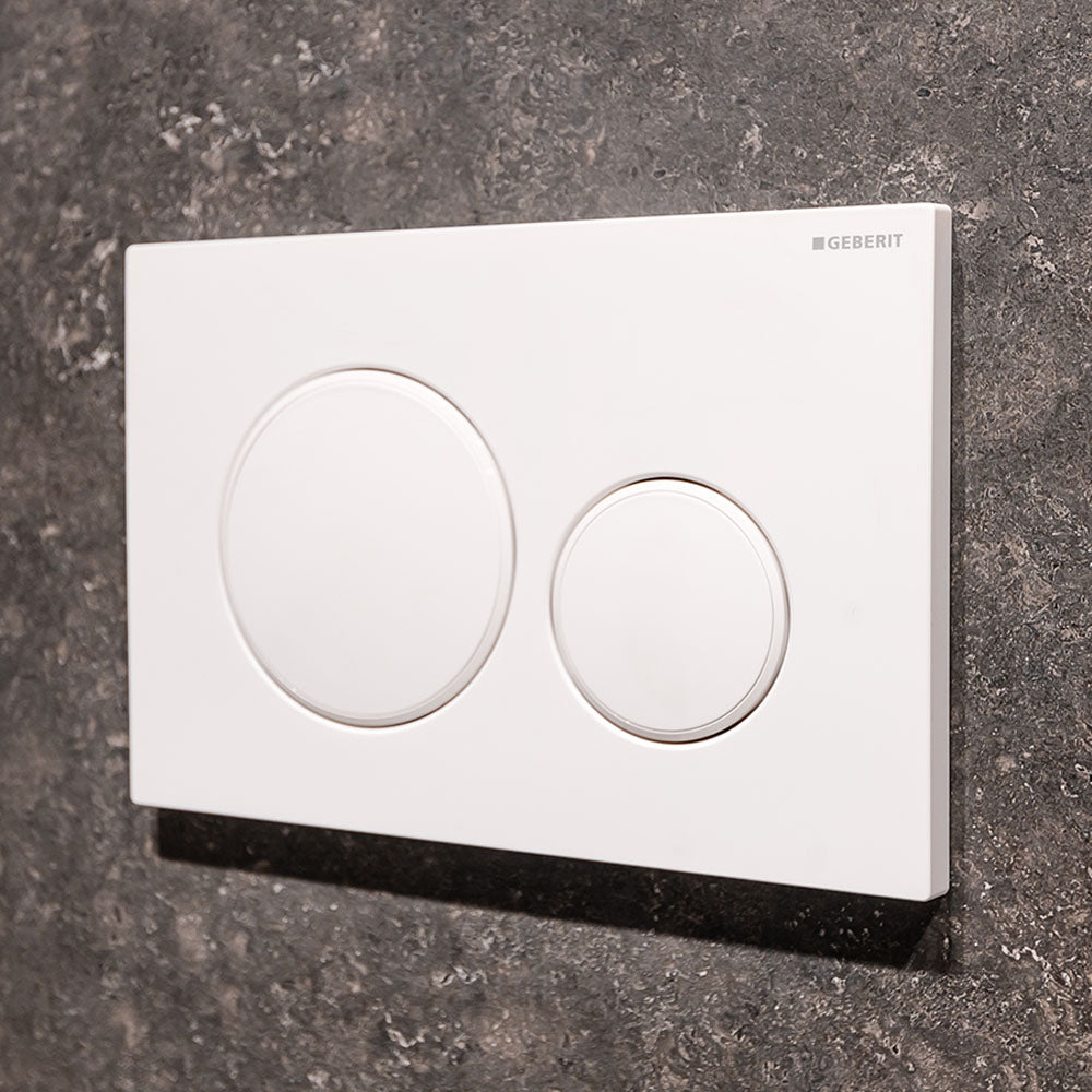 Alix Back-to-Wall Toilet Suite, Gloss White with Slim Seat - product