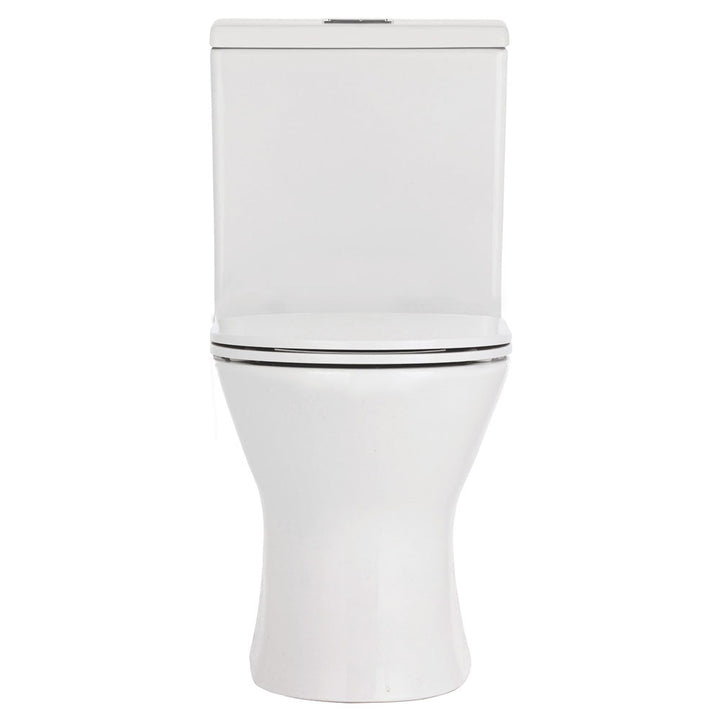 Chica Close-Coupled Toilet Suite, Gloss White with Slim Seat - product