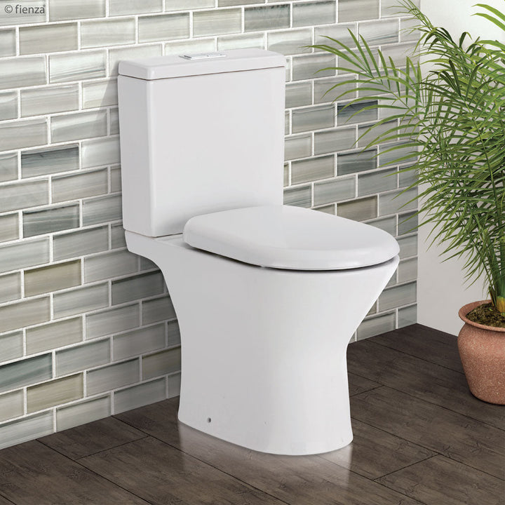 Chica Close-Coupled Toilet Suite, Gloss White - lifestyle