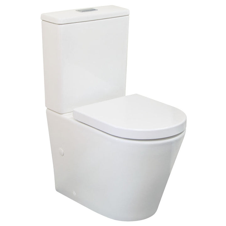 Isabella Back-to-Wall Toilet Suite, Gloss White - product