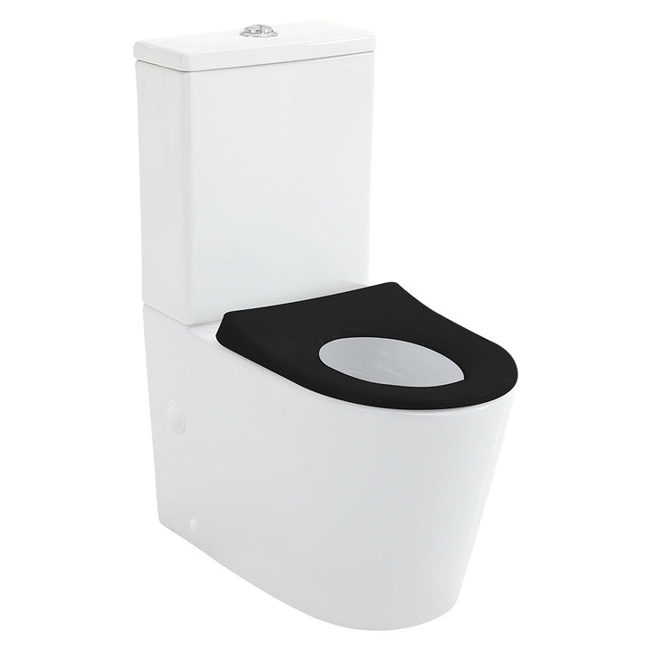 Isabella Junior Tornado Flush BTW Black Seat Anti-Vandal - studio