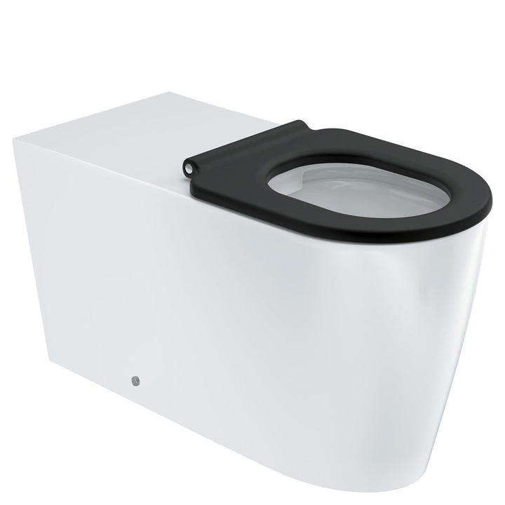 Isabella Care Wall-Faced Toilet Suite, Gloss White with White Seat - lifestyle