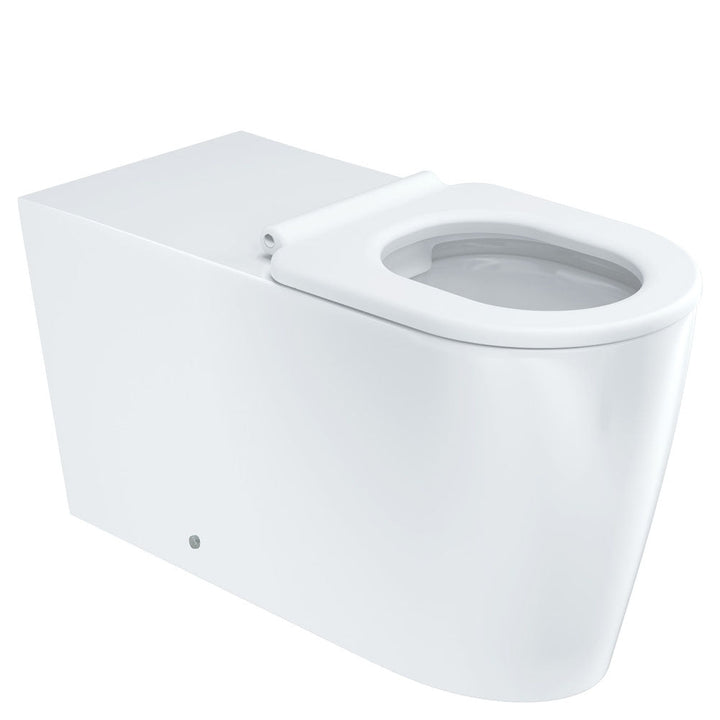 Isabella Care Wall-Faced Toilet Suite, Gloss White with White Seat - product
