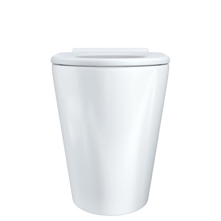 Isabella Care Wall-Faced Toilet Suite, Gloss White with White Seat - product