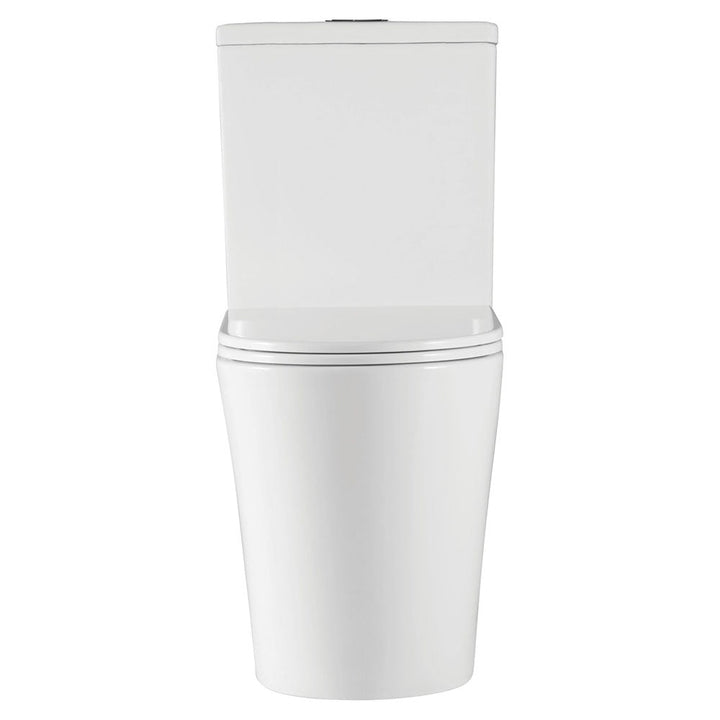 Kaya Tornado Flush Back-to-Wall Toilet Suite, Gloss White with Slim Seat - product