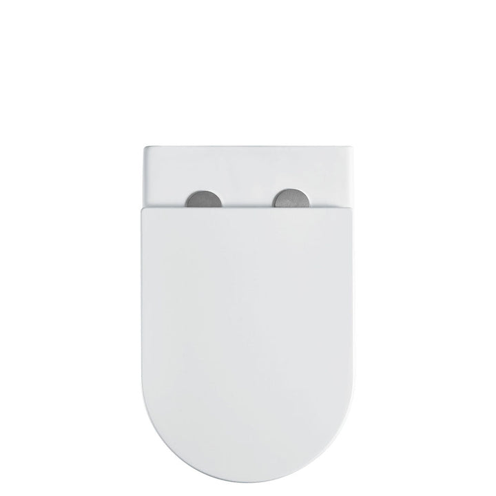 Alix Ambulant Wall-Faced Toilet Suite, Gloss White with Slim Seat - product