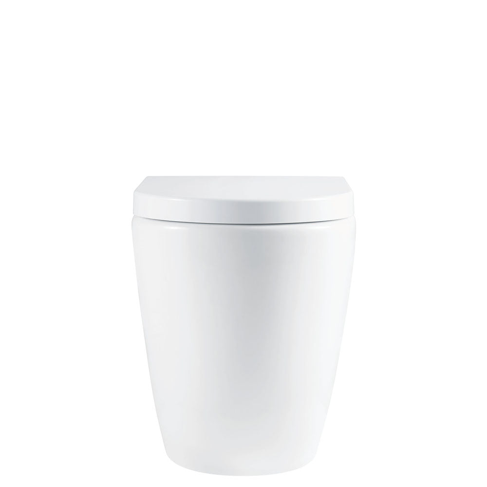 Alix Ambulant Wall-Faced Toilet Suite, Gloss White - product