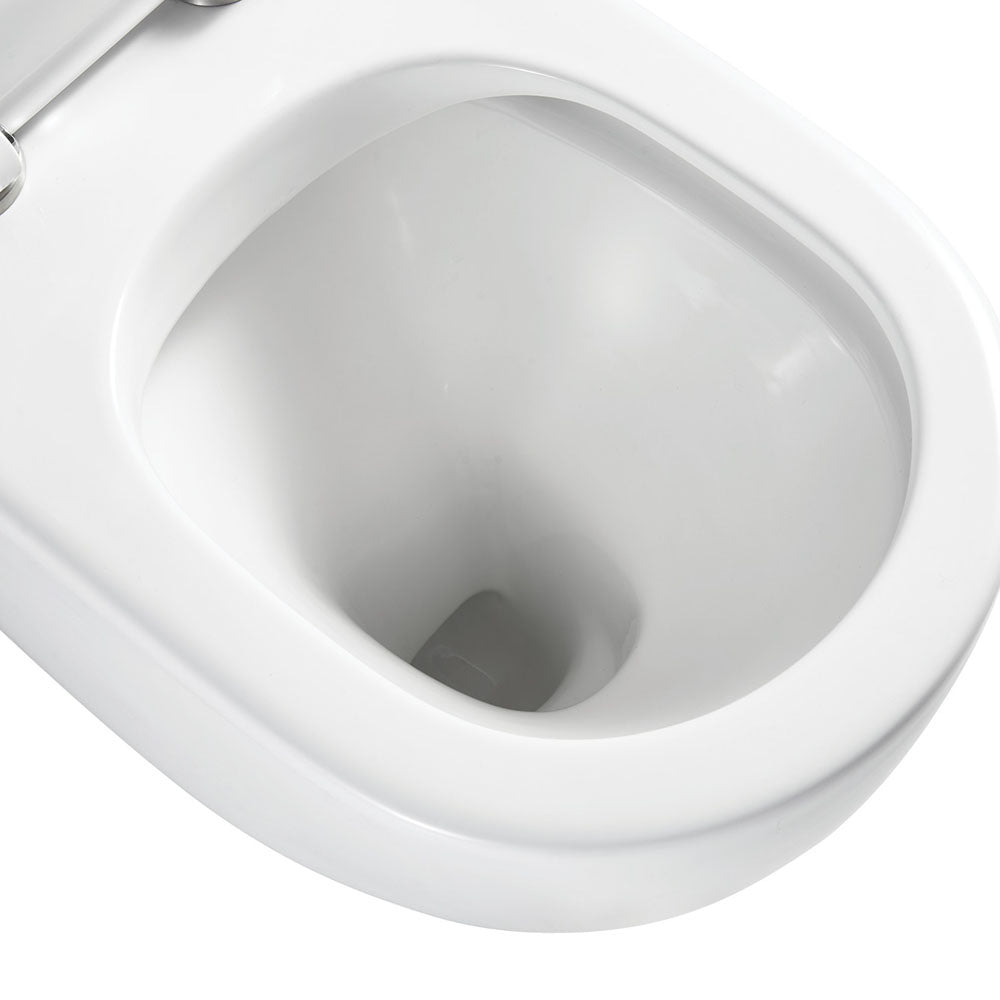 Alix Ambulant Wall-Faced Toilet Suite, Gloss White - product