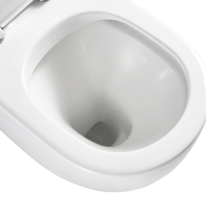 Alix Ambulant Wall-Faced Toilet Suite, Gloss White - product