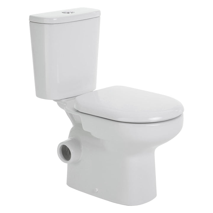 RAK Liwa White Close-Coupled Toilet Suite, Alpine White with S-Trap 240 - product