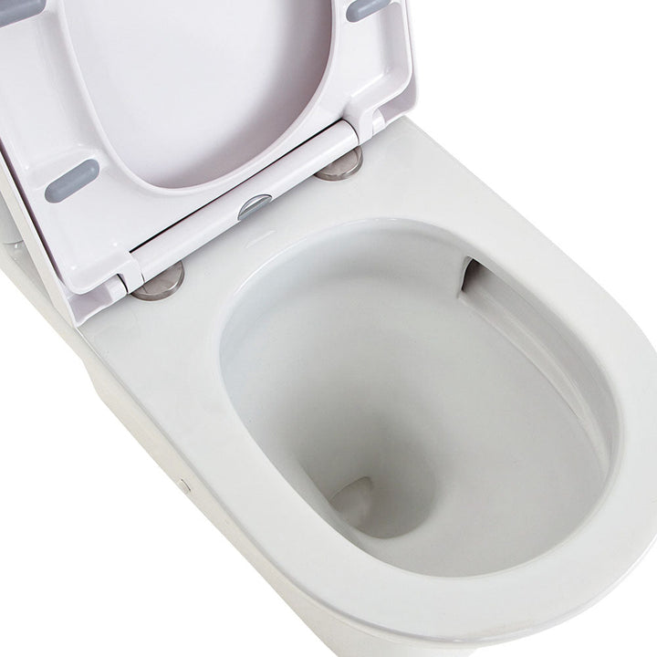 Tono Tornado Flush Back-to-Wall Toilet Suite, Gloss White - product