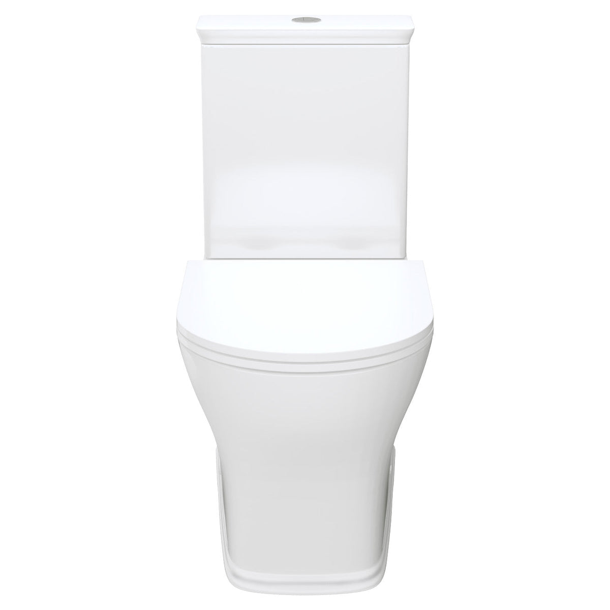 Lillian Tornado Flush Back-to-Wall Toilet Suite, Gloss White with Slim Seat - product