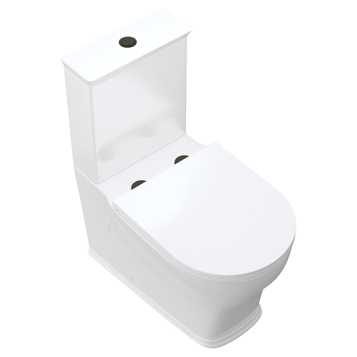 Lillian Tornado Flush Back-to-Wall Toilet Suite, Gloss White with Slim Seat - lifestyle