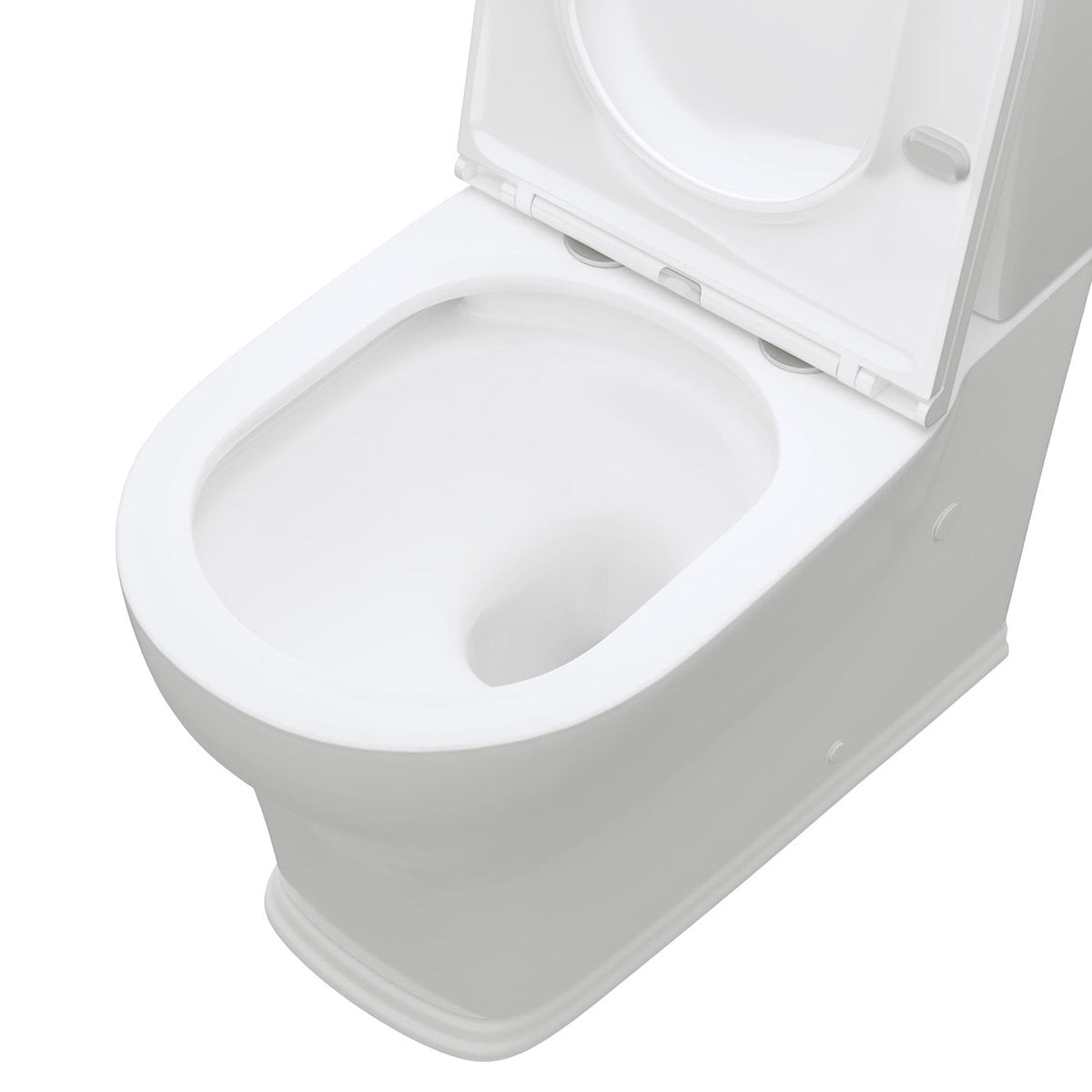 Lillian Tornado Flush Back-to-Wall Toilet Suite, Gloss White with Slim Seat - product
