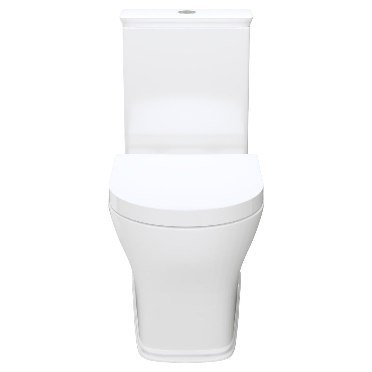 Lillian Tornado Flush Back-to-Wall Toilet Suite, Gloss White - detail