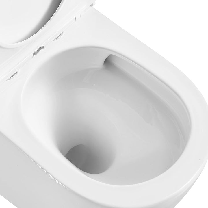 Joli Tornado Flush Back-to-Wall Toilet Suite, Gloss White with Slim Seat - lifestyle