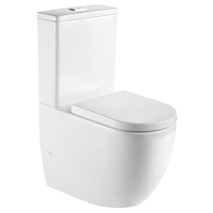 Joli Tornado Flush Back-to-Wall Toilet Suite, Gloss White - product