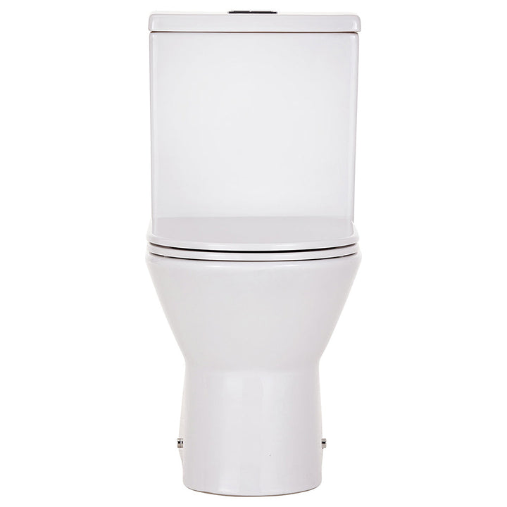 Escola Back-to-Wall Toilet Suite, Gloss White with Slim Seat - product