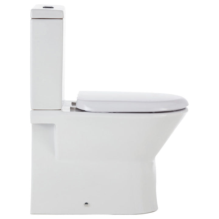Escola Back-to-Wall Toilet Suite, Gloss White - product