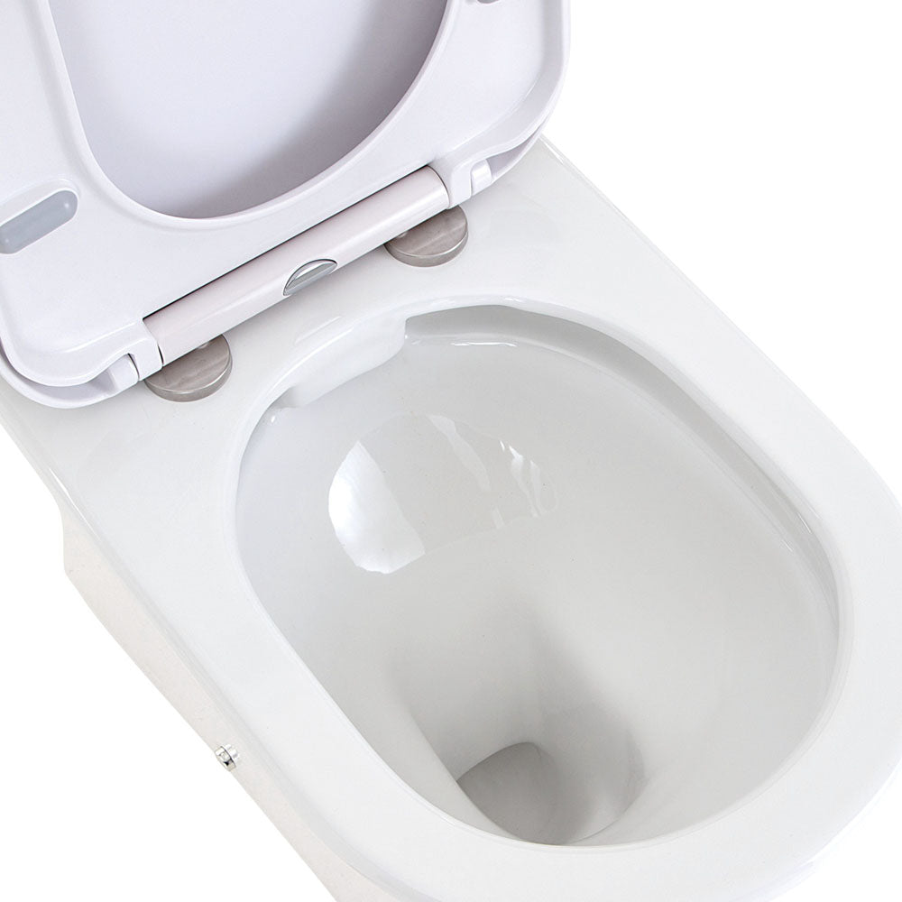 Escola Back-to-Wall Toilet Suite, Gloss White - product