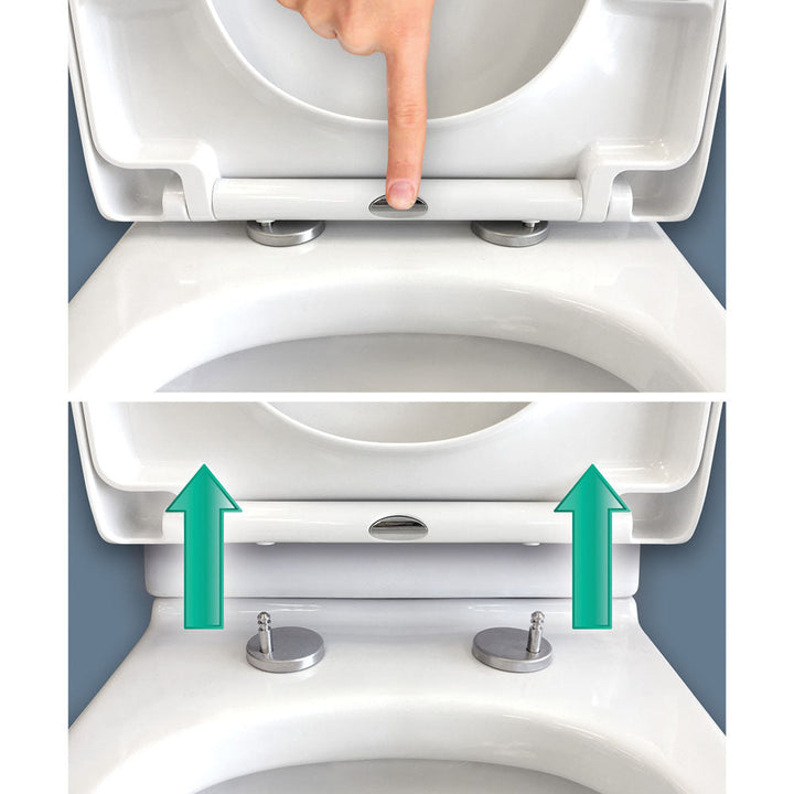 Escola Back-to-Wall Toilet Suite, Gloss White - product